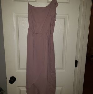 One shoulder dress
